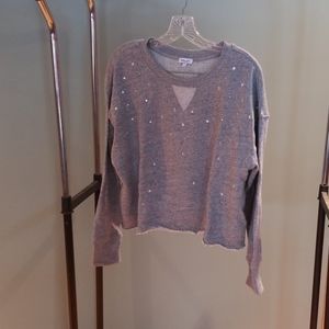 Splendid cropped sparkly sweatshirt